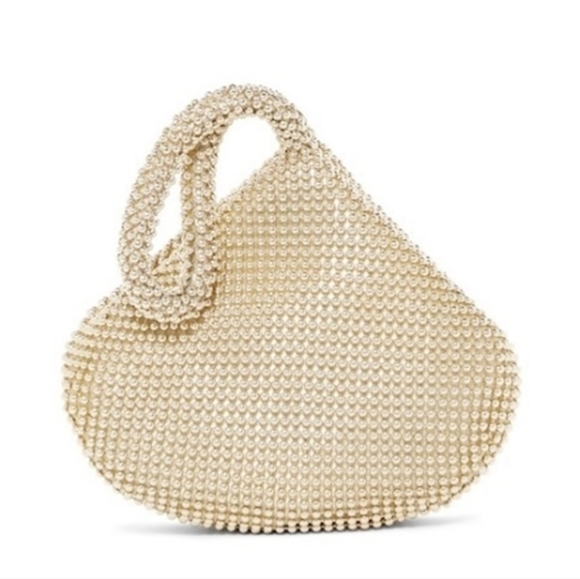 Jessica McClintock Staci Champagne Gold Wristlet - Picture 2 of 8